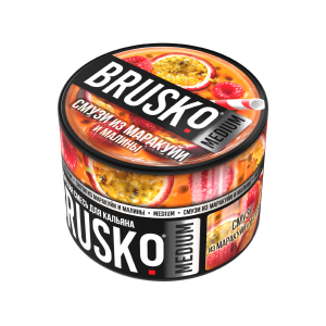 Табак Brusko Medium, 50гр "Смузи из маракуйи и малины"