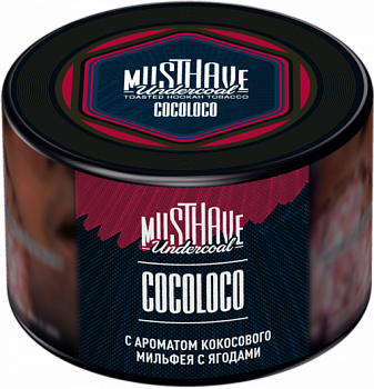 Табак Must Have Undercoal, 40гр "Cocolco / Кокосовый мильфей с ягодами"